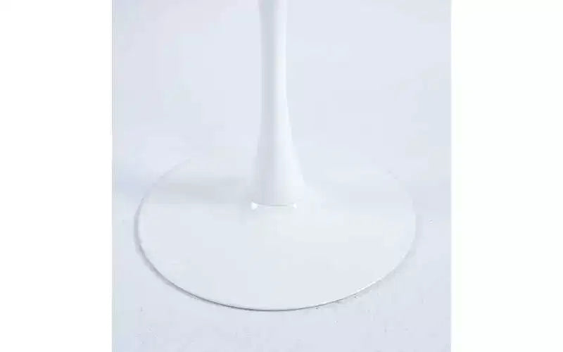 Table à manger piédestal carrée de 60 cm pour espaces compacts, style café moderne