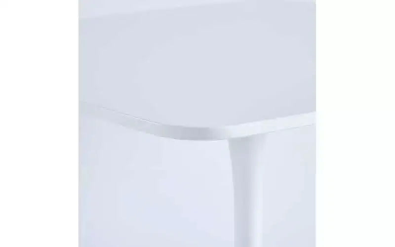 Table à manger piédestal carrée de 60 cm pour espaces compacts, style café moderne