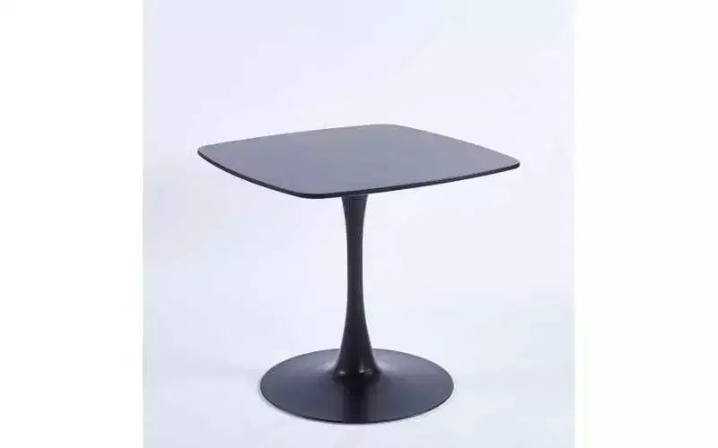 Table à manger piédestal carrée de 60 cm pour espaces compacts, style café moderne