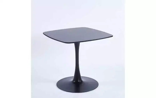 Table à manger piédestal carrée de 60 cm pour espaces compacts, style café moderne