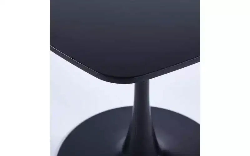 Table à manger piédestal carrée de 60 cm pour espaces compacts, style café moderne