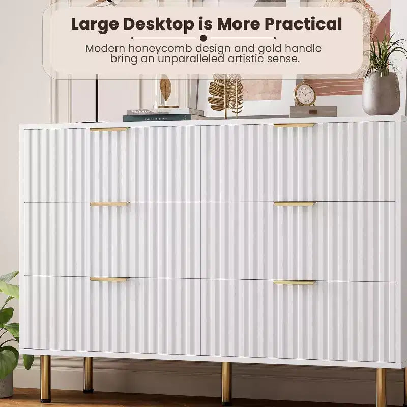 Commode à 6 tiroirs motif zèbre, 120 cm de large, meuble de rangement pour chambre, salon et couloir