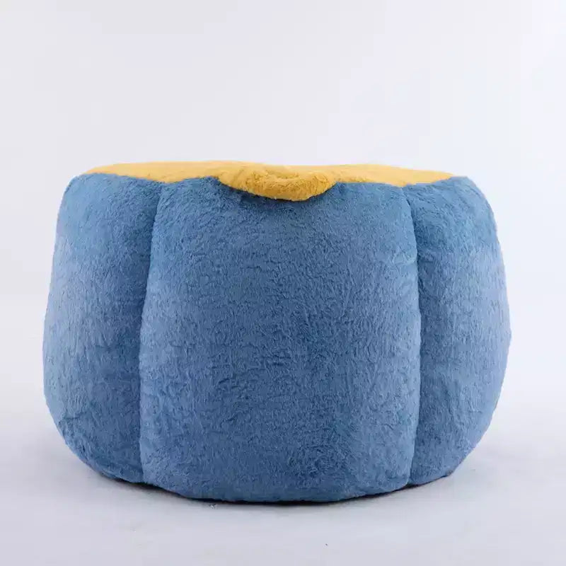 Canapé géant en pouf avec garniture en éponge déchiquetée, chaise longue de sol pour adultes et salon