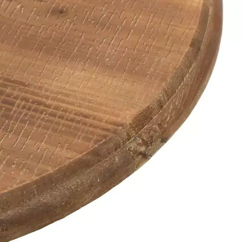 Table d'appoint en bois de sapin massif et acier, marron, 40 x 40 x 64 cm