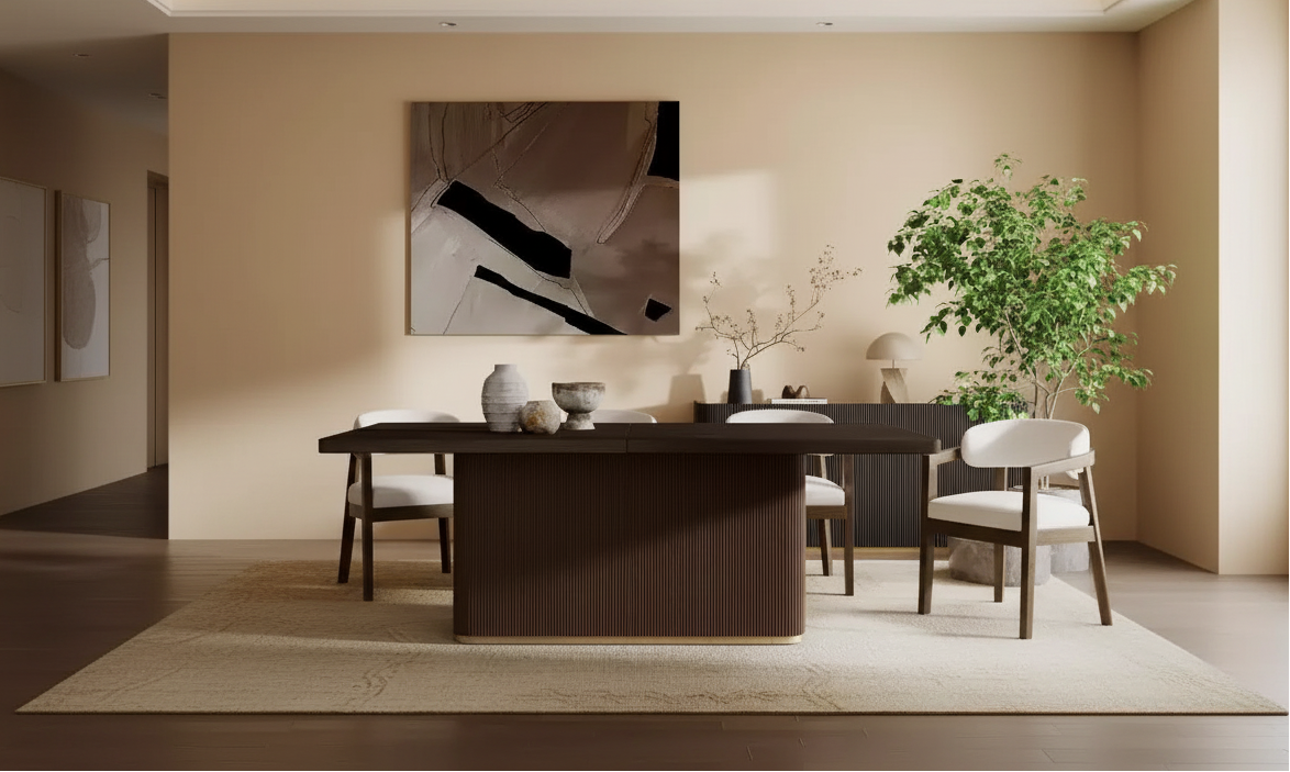 Christopher Knight Home Tessa Modern 8 Seater 84 Oversized Rectangular Dining Table with Pedestal Base