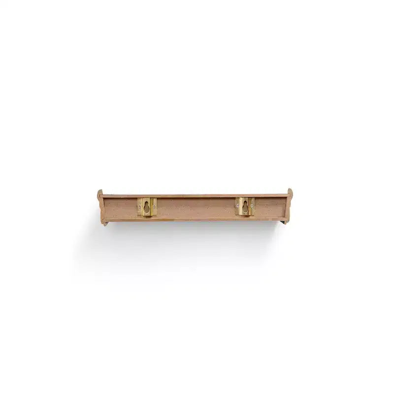 Étagère murale flottante en bois marron de 45,5 cm avec support invisible, installation facile, 45,5 x 9,9 x 4,1 cm