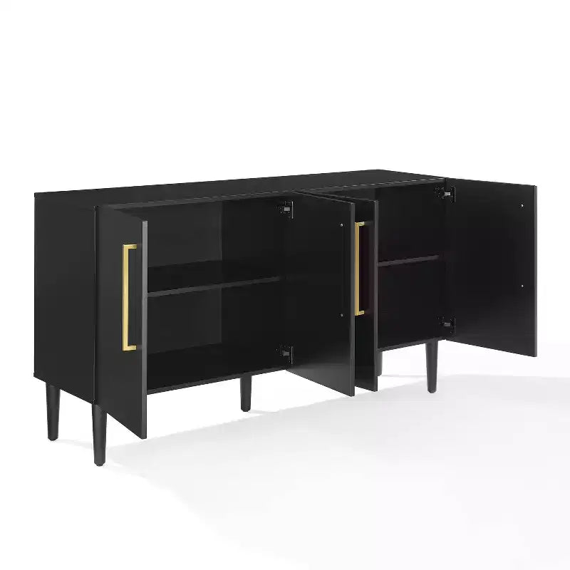 Buffet de cuisine ou salle à manger mi-siècle avec 2 portes et étagères réglables