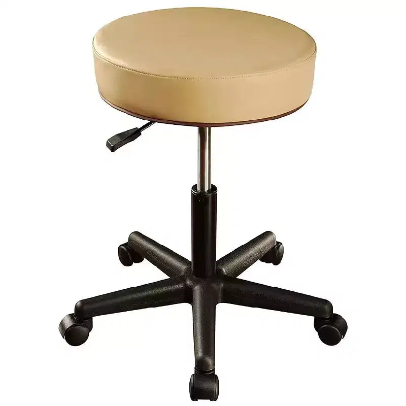 Tabouret roulant pivotant pneumatique hydraulique, réglable en hauteur, 38 x 38 x 44-58 cm