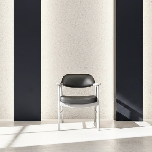 Fauteuil d'appoint rembourré pour réception, 75x65x53 cm